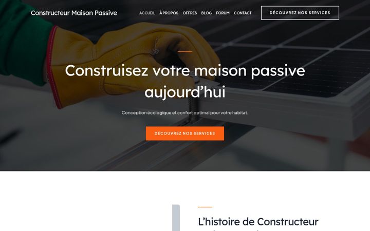 Screenshot of constructeur-maison-passive.fr
