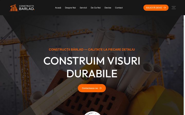 Screenshot of constructiibarlad.ro