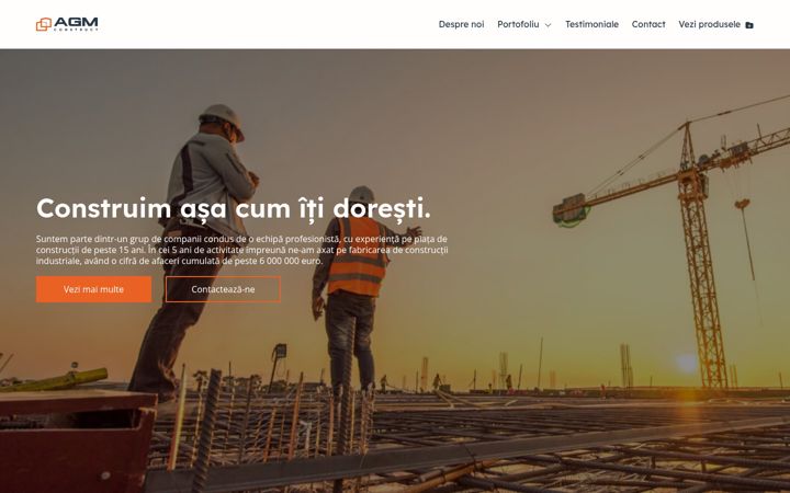 Screenshot van constructiidebeton.ro