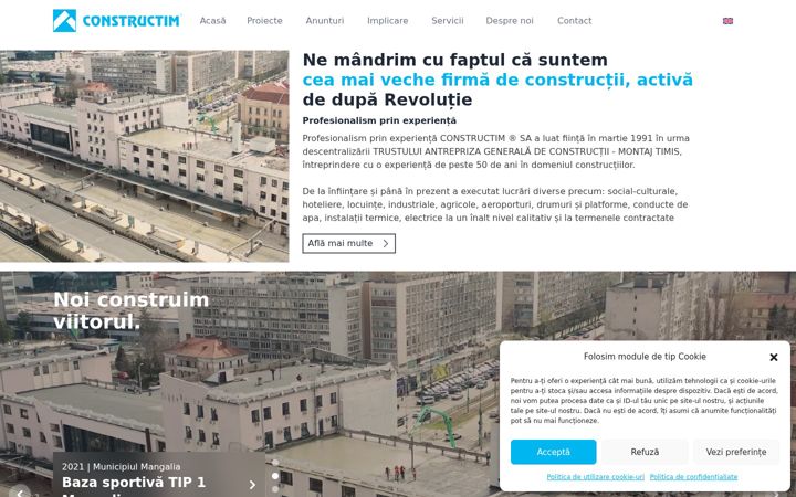 Екранна снимка на constructim.ro