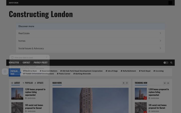 Screenshot of constructing-london.com