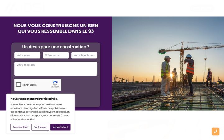 Screenshot of construction-93.fr
