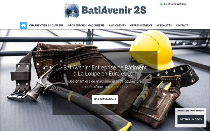 Screenshot of construction-batiavenir28.com