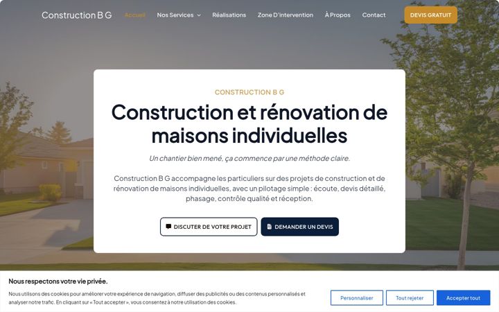 Screenshot of construction-bg-llc.com