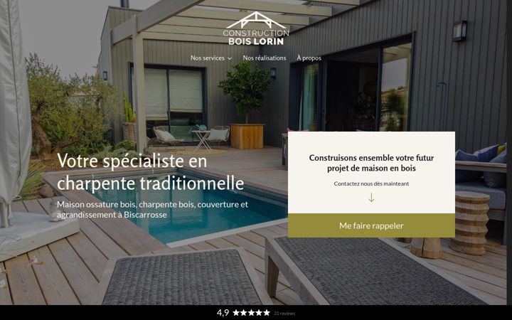 Screenshot of construction-bois-lorin.fr
