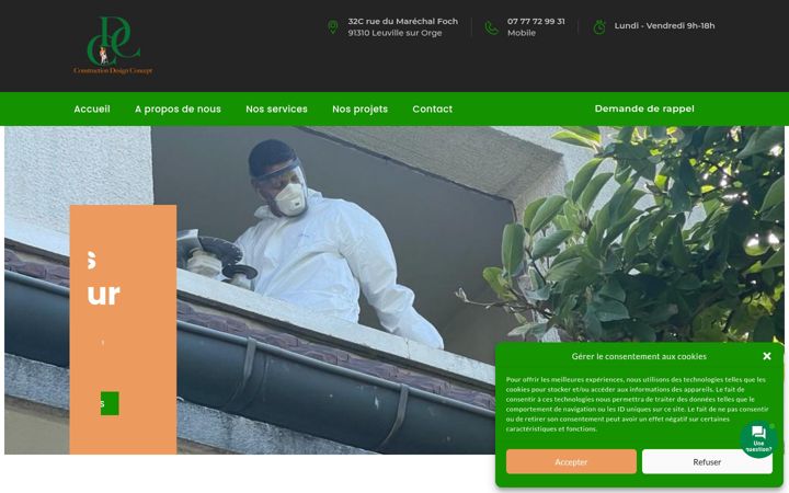 Posnetek zaslona construction-design-concept.fr