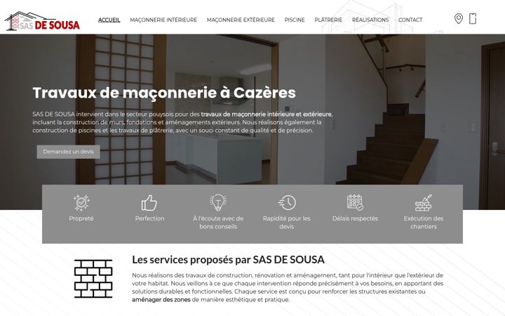 Screenshot of construction-desousa.fr