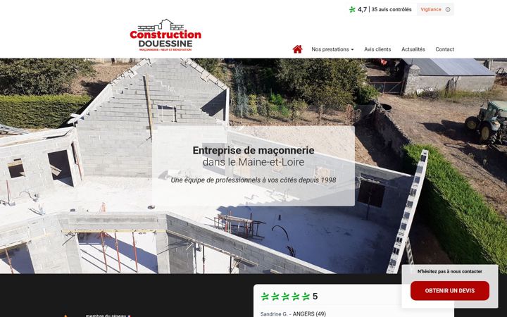 Screenshot of construction-douessine-avis.fr