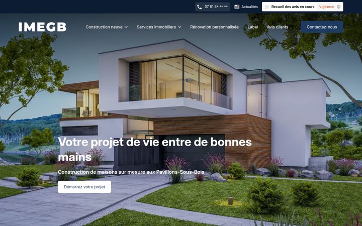Posnetek zaslona construction-imegb.fr