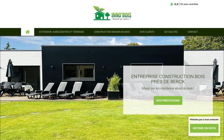 Screenshot of construction-innobois.com