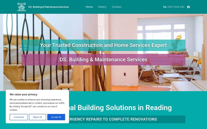 Screenshot of construction-reading.co.uk
