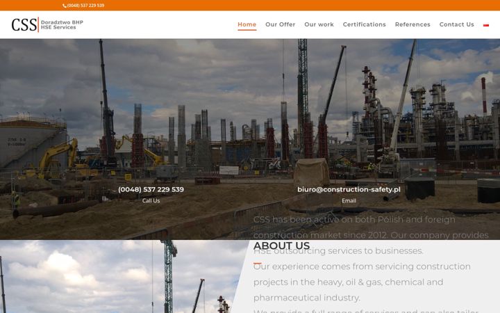Screenshot of construction-safety.pl