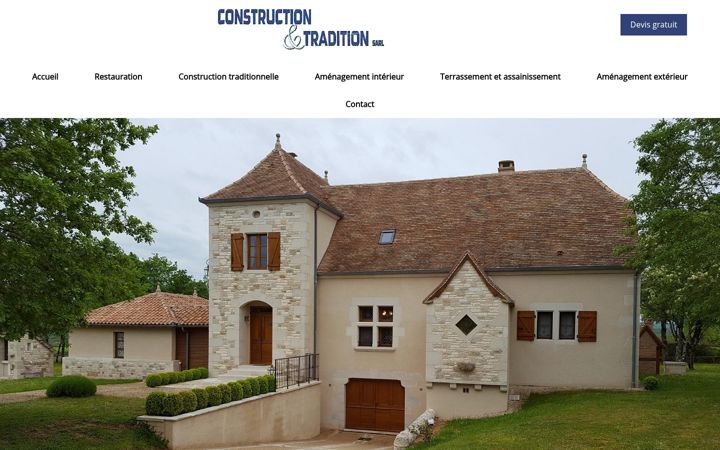 Screenshot of construction-tradition.fr