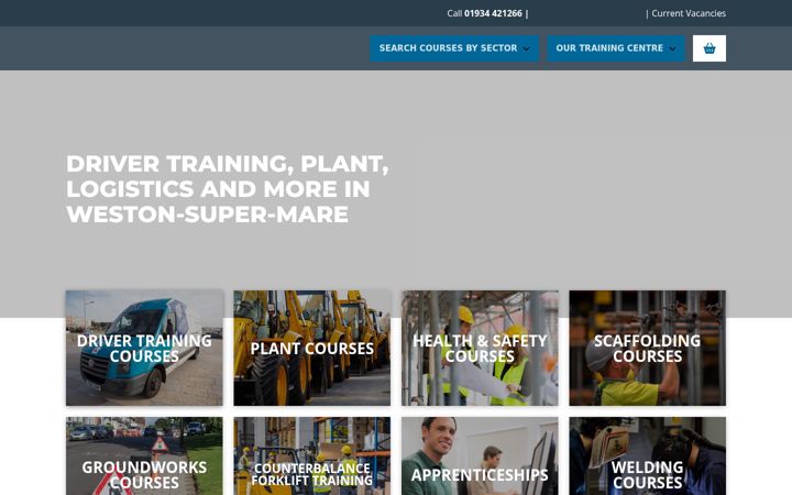 Snímek obrazovky construction-training-centre.co.uk