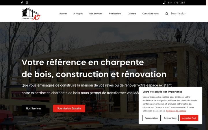 Screenshot of constructionaf.com