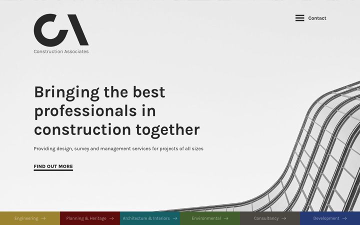 Screenshot of constructionassociates.co.uk