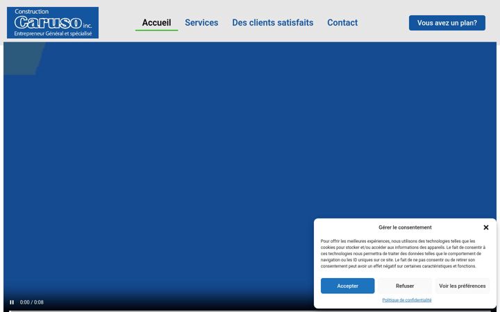 Screenshot of constructioncaruso.com