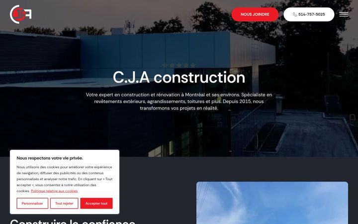 Screenshot of constructioncja.com