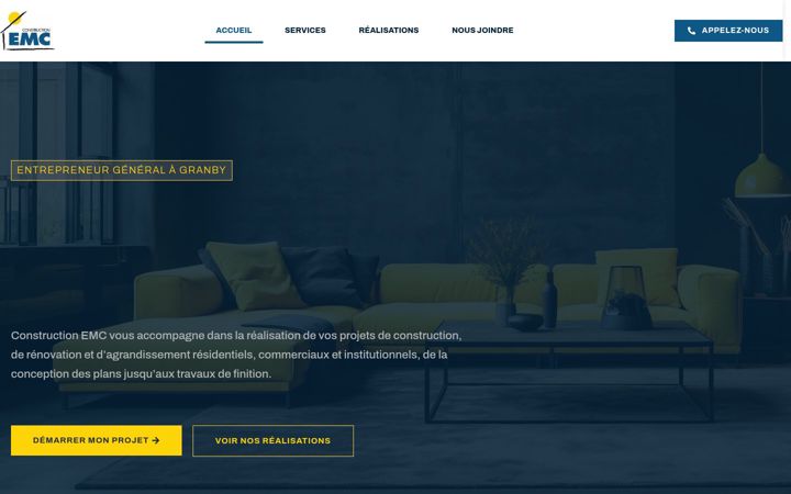 Screenshot of constructionemc.com