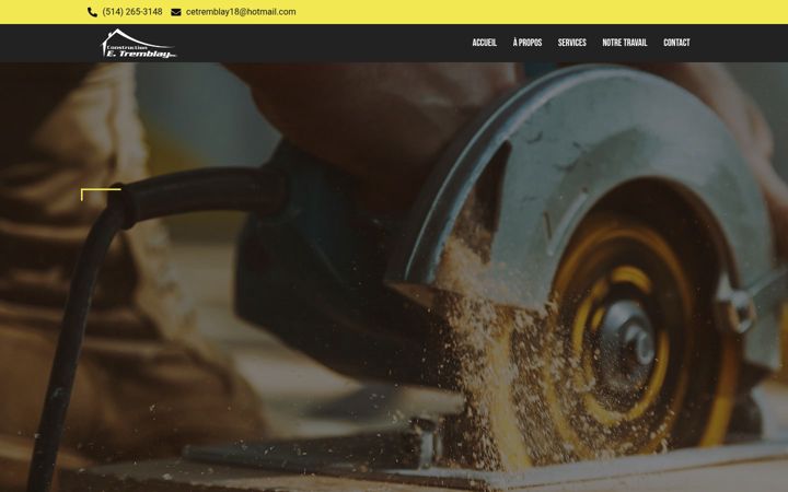Screenshot of constructionetremblay.com