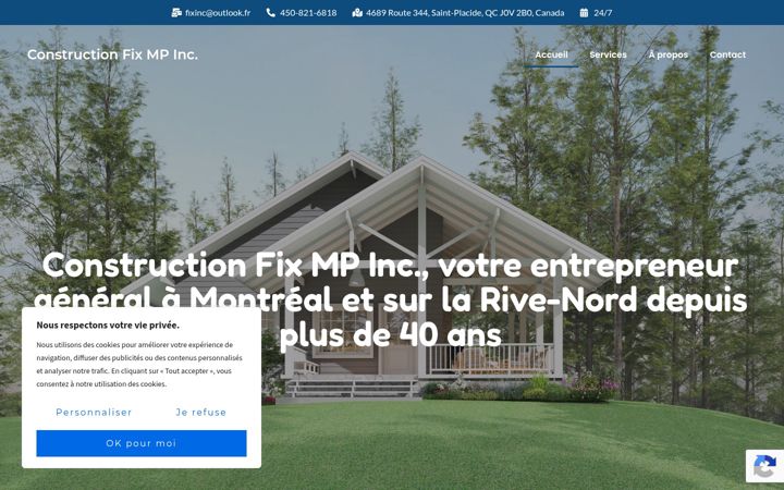 Screenshot von constructionfixmpinc.ca