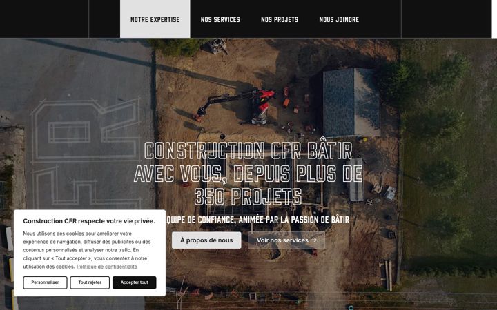 Screenshot of constructionfrancisroy.com