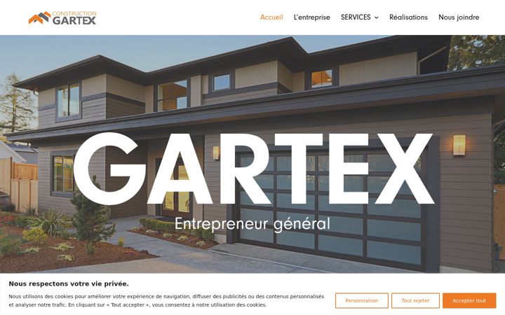 Screenshot of constructiongartex.com