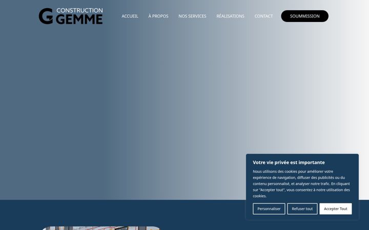 Screenshot von constructiongemme.ca