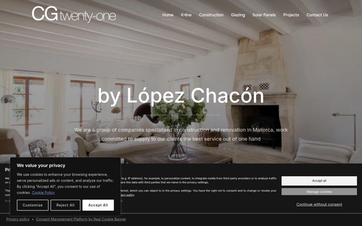 Screenshot of constructiongroupmallorca.com