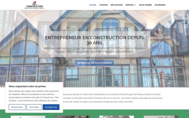 Screenshot of constructionjpc.com