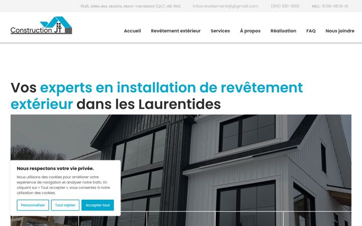 Screenshot of constructionjt.com