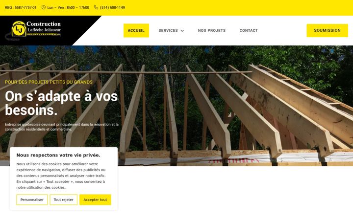Screenshot of constructionlj.com