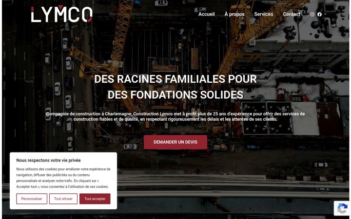 Screenshot of constructionlymco.com
