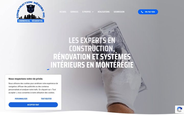 Screenshot von constructionmerobo.ca
