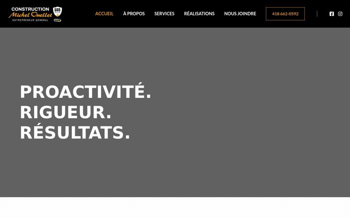 Screenshot von constructionmichelouellet.ca