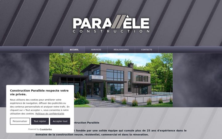 Screenshot von constructionparallele.ca