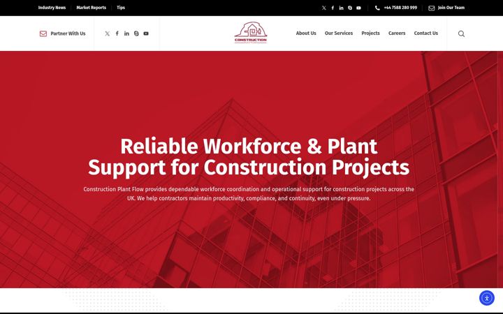Screenshot of constructionplantflow.co.uk