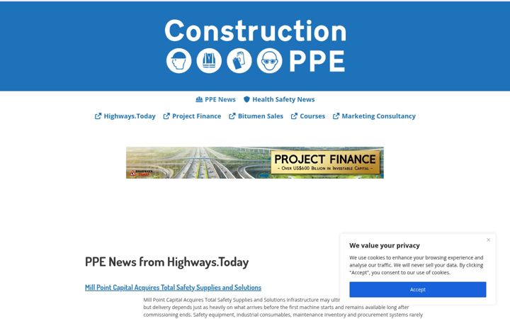 Screenshot of constructionppe.com