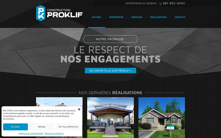 Screenshot of constructionproklif.com