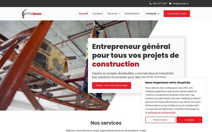Screenshot of constructionprovek.com