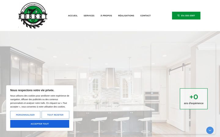Screenshot von constructionrobertetfils.ca