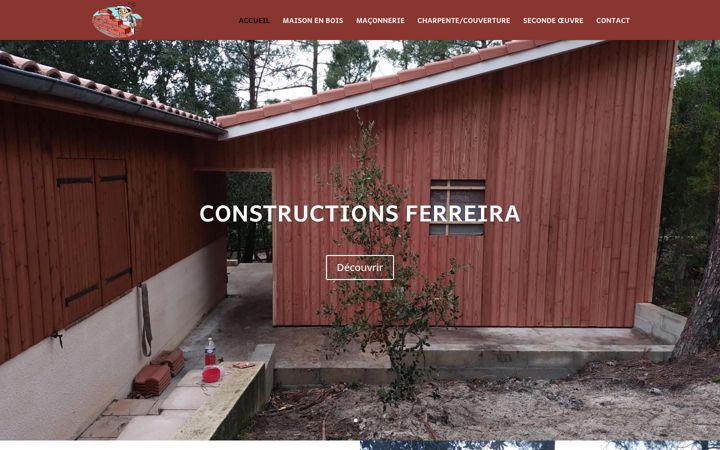 Posnetek zaslona constructions-ferreira-medoc.fr