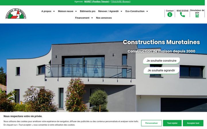 Screenshot of constructions-muretaines.fr