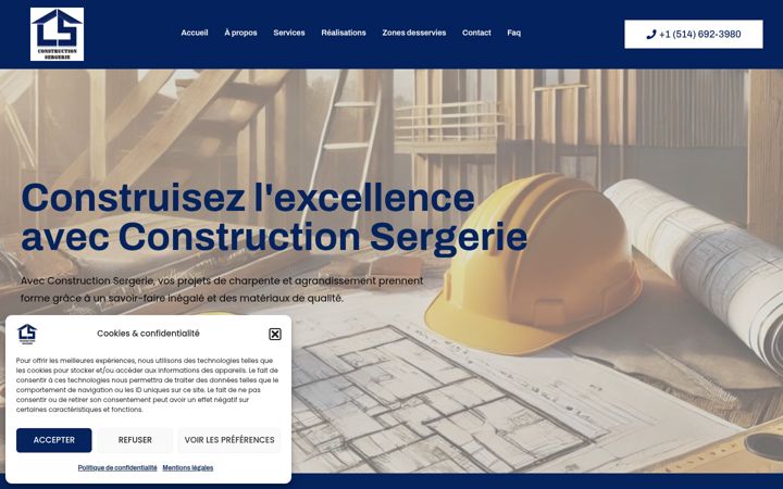 Screenshot von constructionsergerie.ca