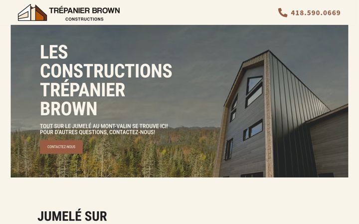 Screenshot of constructionstbrown.com