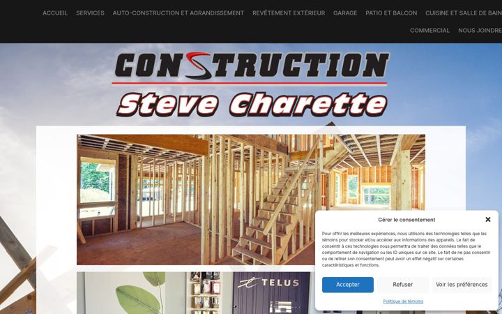 Screenshot von constructionstevecharette.ca