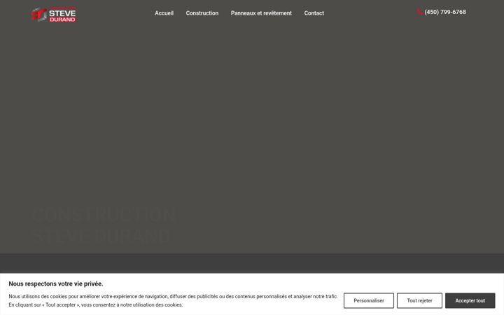 Screenshot of constructionstevedurand.com