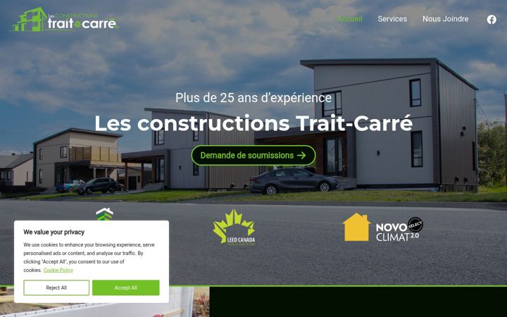 Screenshot of constructionstraitcarre.com