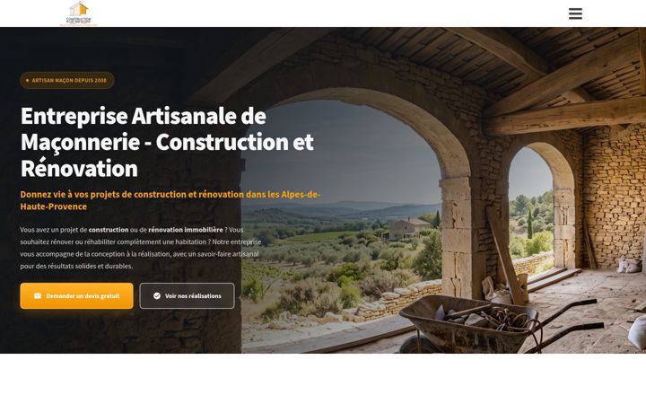 Screenshot of constructionsurmesure.fr