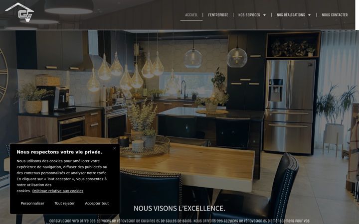 Screenshot of constructionviro.com